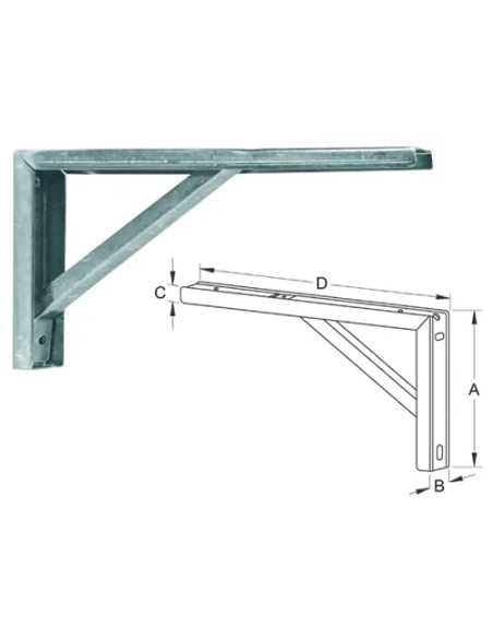 MENSOLE ZN PORTAPIANI - Senza Marca | Utensili Store