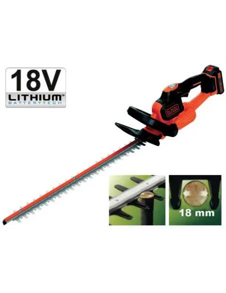 TAGLIASIEPI BLACK+DECKER 18V LI GTC 18502 - Senza Marca | Utensili Store