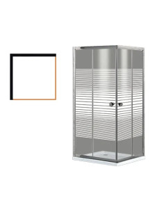 BOX DOCCIA BRIXO ORCHIDEA - Senza Marca