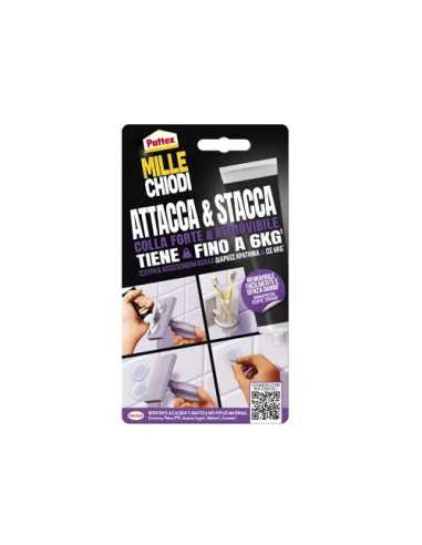 COLLA MILLECHIODI ATTACCA&STACCA - Senza Marca | Utensili Store