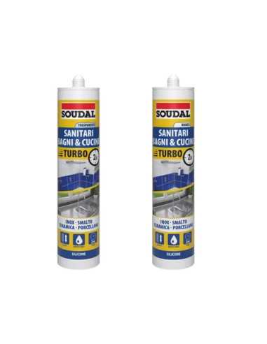 SILICONI SOUDAL SANITARI TURBO BIA - Senza Marca | Utensili Store