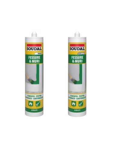 SIGILLANTI SOUDAL ACRI.FESSURE BIA - Senza Marca | Utensili Store