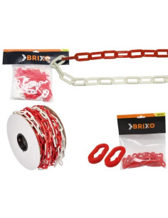 CATENE BRIXO PVC BIANCO/ROSSA RT25MT - Senza Marca