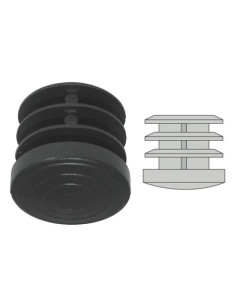 PUNTALI ALETTATI TONDI NERI D.60 - Senza Marca