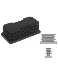 PUNTALI ALETTATI RETTANGOLARI NERI - Senza Marca