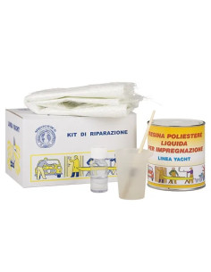 STUCCO VETRO RESINA IN KIT - Senza Marca