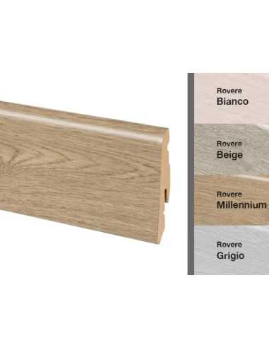 BATTISCOPA MDF ROVERE GRIGIO - Senza Marca | Utensili Store