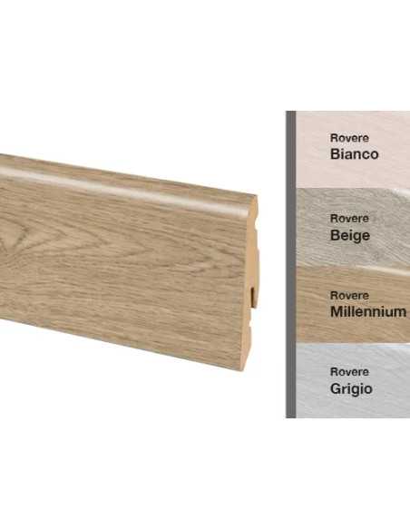 BATTISCOPA MDF ROVERE GRIGIO - Senza Marca | Utensili Store