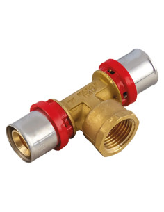 RACCORDO A PRESSARE A 'T' FEMMINA - TIEMME