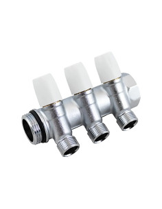 COLLETTORE CON RUBINETTO D'ARRESTO - TIEMME