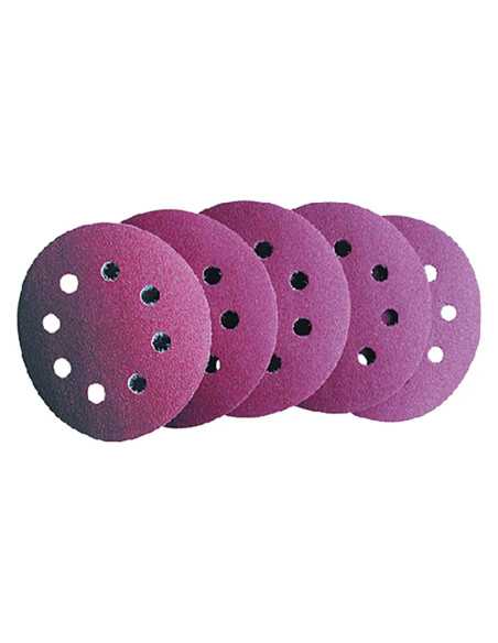 DISCO IN CARTA ABRASIVA CON VELCRO FORATO - PG | Utensili Store