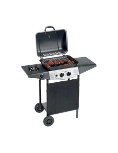 OMPAGRILL BARBECUE A GAS 'DOUBLE COOKING SYSTEM' A ROCCIA LAVICA