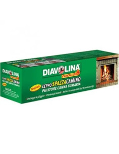 DIAVOLINA ANTIFULIGGINE SPAZZACAMINO CEPPO DIAVOLINA FUOCO