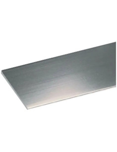 UNIKO - Profilo per fai da te piatto mm 15 x 2 - mt 1 colore argento