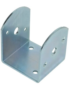 STAFFA PER TRAVI ZINCATO BIANCO - Senza Marca