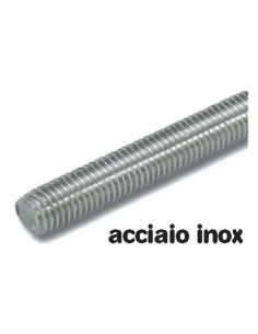 BARRA FILETTATA INOX Ø16MM 1MT - Senza Marca