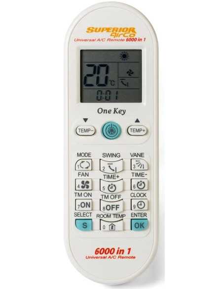TELECOMANDO PER CLIMATIZZATORI AIRCO 6000in1 - SUPERIOR | Utensili Store
