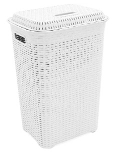 PORTABIANCHERIA LT 60 RATTAN BIANCO - DUPLAST