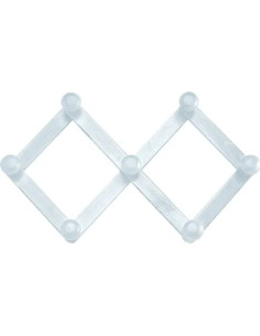 APPENDIABITI LEGNO ESTENSIBILE 7 POSTI BIANCO - Senza Marca