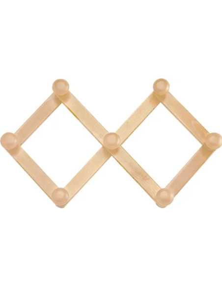 APPENDIABITI LEGNO ESTENSIBILE 7 POSTI FRASSINO - Senza Marca | Utensili Store