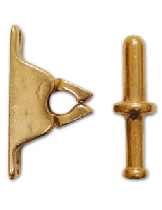 FERMAPORTA PINZA OTTONE LUCIDO - VI.TEL.