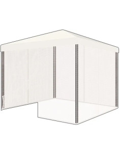 ZANZARIERE PER GAZEBO COMPONIBILE BIANCO - IRS