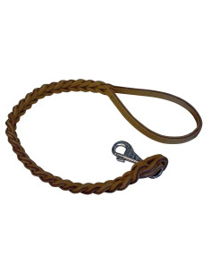 GUINZAGLIO CANE CUOIO INTRECCIATO  - Senza Marca