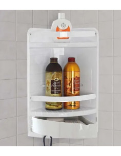 ANGOLIERA PER DOCCIA IN PLASTICA BIANCO - FERIDRAS