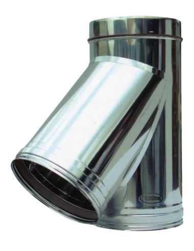 RACCORDO 45° PER CANNA FUMARIA ACCIAIO INOX - Senza Marca | Utensili Store