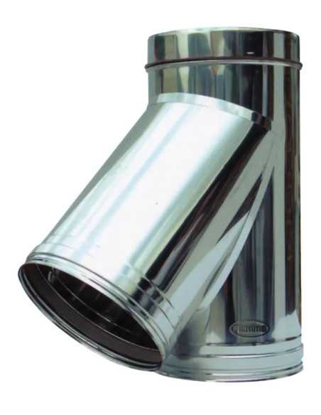 RACCORDO 45° PER CANNA FUMARIA ACCIAIO INOX - Senza Marca | Utensili Store