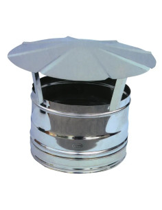 FUMAIOLO FISSO PER CANNA FUMARIA ACCIAIO INOX - Senza Marca