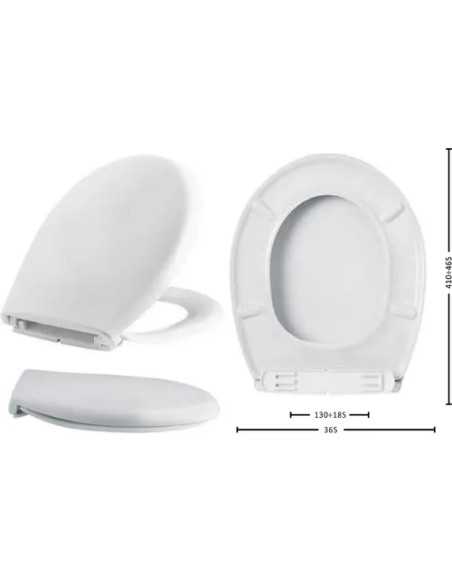 SEDILE WC BAGNO RESINA PESANTE 'BOXER' BIANCO - Senza Marca | Utensili Store