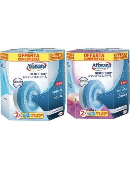 RICARICA DEUMIDIFICATORE BI-PACK 2X450GR INODORE ARIASANA AERO 360° - HENKEL | Utensili Store