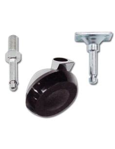 RUOTA NYLON C/PIASTRA E PERNO - Senza Marca