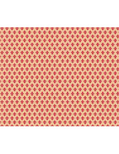 PLASTICA ADESIVA H45CM 15MT "GIGLIO FIRENZE ROSSO" - ALKOR