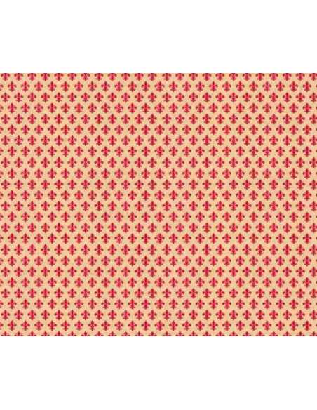 PLASTICA ADESIVA H45CM 15MT "GIGLIO FIRENZE ROSSO" - ALKOR | Utensili Store