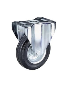 RUOTA GOMMA C/PIASTRA FISSA - CEBORA