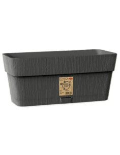 VASO BALCONETTA ETHICA GRIGIO CON RISERVA ACQUA STEFANPLAST - STEFANPLAST