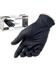 GUANTI MONOUSO NITRILE NERO - Senza Marca