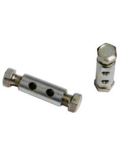 MORSETTI ZINCATI 2 VITI IN TESTA FORO BLISTER - ZA-HOME