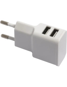 ALIMENTATORE SMARTPHONE 2 USB 2.4A BIANCO - SF-SOLUTIONS