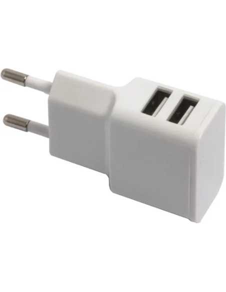 ALIMENTATORE SMARTPHONE 2 USB 2.4A BIANCO - SF-SOLUTIONS | Utensili Store