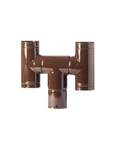 FUMAIOLO H TUBO STUFA MARRONE - Senza Marca
