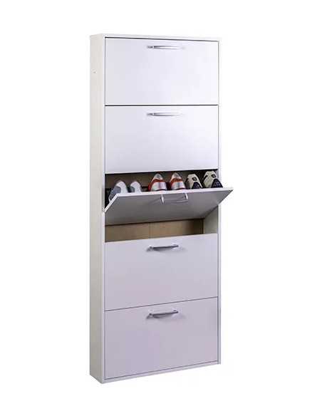 SCARPIERA LEGNO BIANCO 5 RIBALTE - Senza Marca | Utensili Store