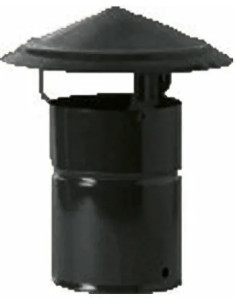 FUMAIOLO FISSO TUBO STUFA NERO OPACO - Senza Marca