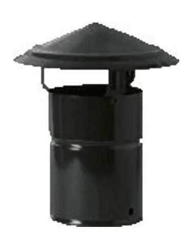 FUMAIOLO FISSO TUBO STUFA NERO OPACO - Senza Marca | Utensili Store