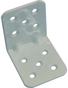 PIASTRA PER TRAVI PIEGATA ACCIAIO BIANCO RINFORZATA - MINUTEX