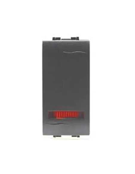 INTERRUTTORE UNIPOLARE CON SPIA LIVING PLUS GRIGIO MAURER - MAURER | Utensili Store