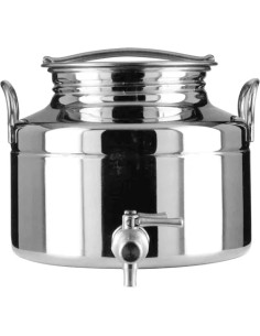 FUSTINO X OLIO ACCIAIO INOX CON RUBINETTO  - Senza Marca