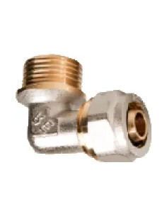 RACCORDO MULTISTRATO CURVO MASCHIO  - Senza Marca